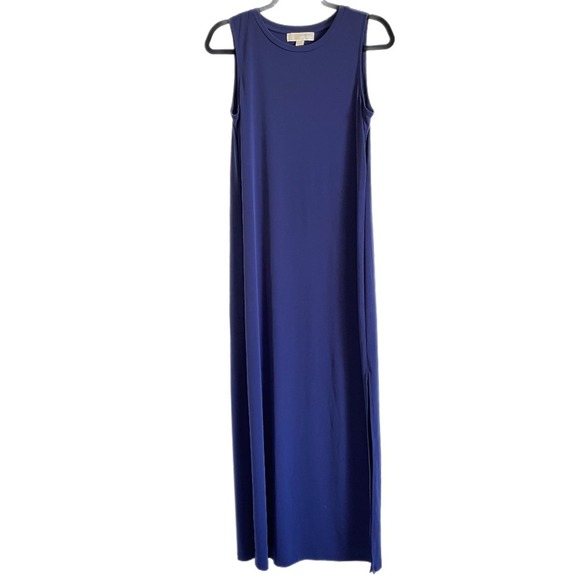 MICHAEL Michael Kors Dresses & Skirts - Michael Michael Kors sz M navy maxi dress, sleeveless, side slits, like new